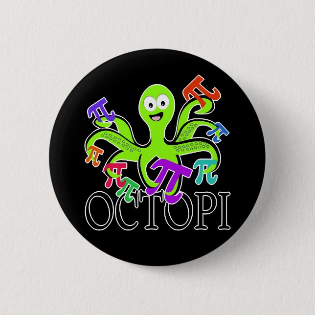 Badge Rond 5 Cm octopi (Devant)