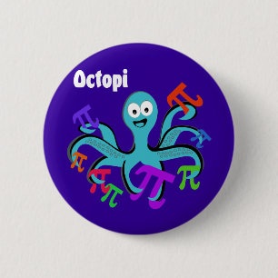 Badge Rond 5 Cm Octopi