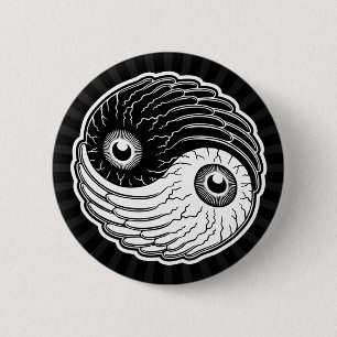 Badge Rond 5 Cm Oeil-Ching