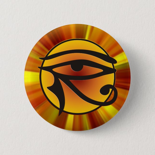 Badge Rond 5 Cm OEil de lune de Horus (Devant)