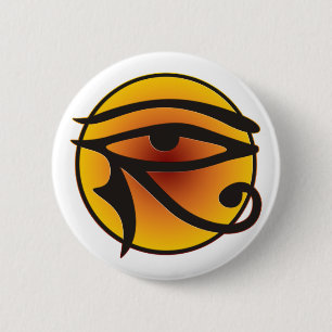 Badge Rond 5 Cm OEil de lune de Horus