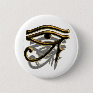 Badge Rond 5 Cm Oeil des boutons de Horus