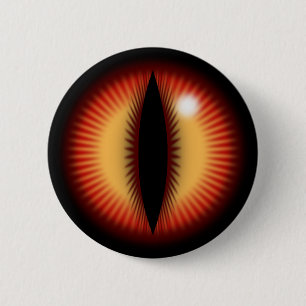 Badge Rond 5 Cm Œil rouge d'un dragon