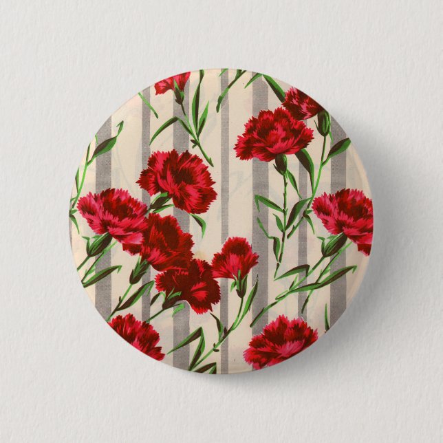 Badge Rond 5 Cm oeillets rouges dans la nature (Devant)
