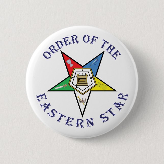 BADGE ROND 5 CM OES MARQUÉ AVEC DES LETTRES (Devant)