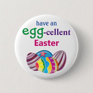 Badge Rond 5 Cm OEUF coloré Oeuf de Pâques