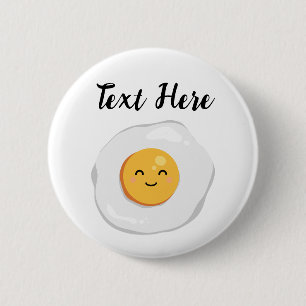 Badge Rond 5 Cm Oeuf frit