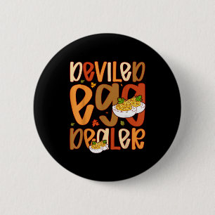 Badge Rond 5 Cm Œuf Mimosa Rétro Drôle de Dîner de Thanksgiving