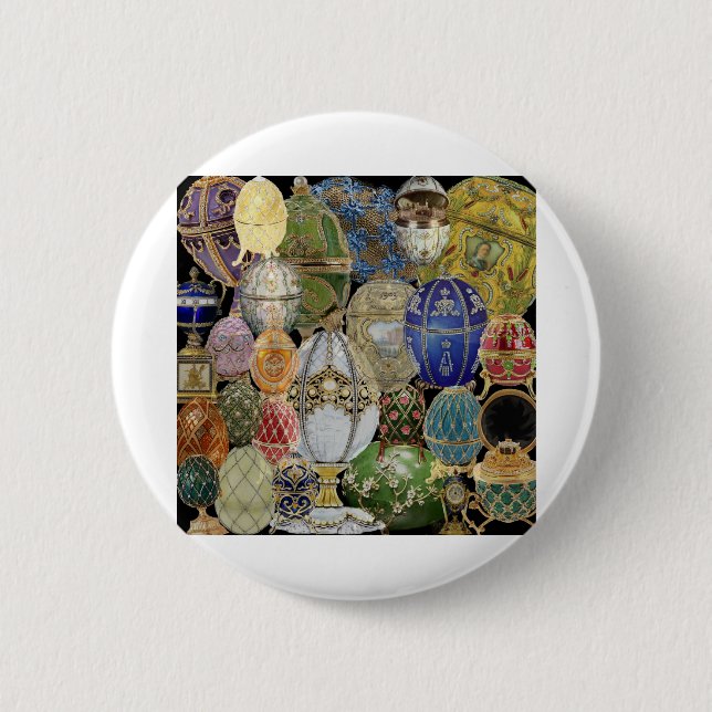Badge Rond 5 Cm oeufs de fève (Devant)