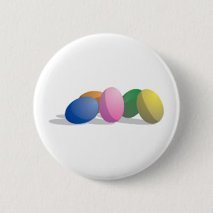 Badge Rond 5 Cm OEufs de Pâques