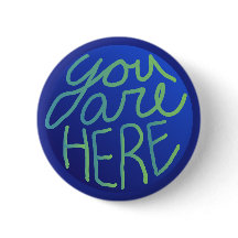 œuvre d'art globe dessinée à la main "Vous êtes ic