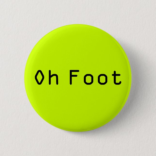 Badge Rond 5 Cm Oh bouton rond de pied (Devant)