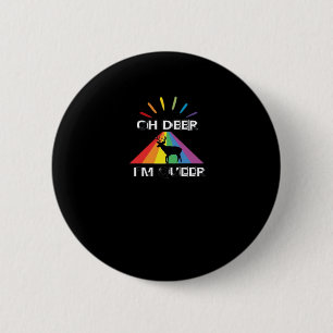 Badge Rond 5 Cm Oh cerf queer design esthétique tendance