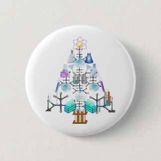 Badge Rond 5 Cm Oh Chimie, Oh Arbre Chimiste