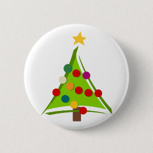 Badge Rond 5 Cm Oh Christmas Tree Tshirts et cadeaux
