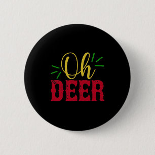 Badge Rond 5 Cm Oh Deer