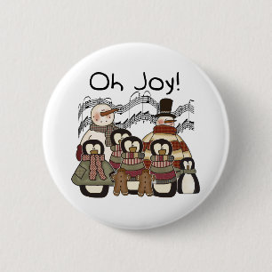 Badge Rond 5 Cm Oh Joy Christmas
