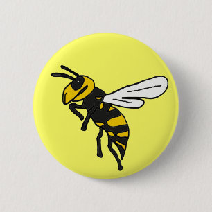 Badge Rond 5 Cm OH la guêpe folâtre le bouton