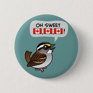 Badge Rond 5 Cm Oh le Canada doux