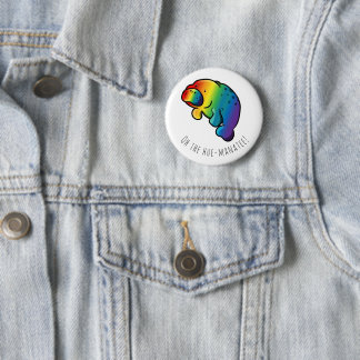 Badge Rond 5 Cm Oh l'insigne de Hue-lamantin