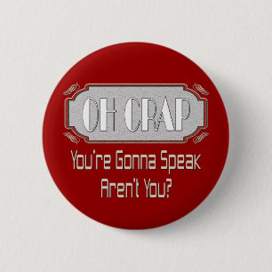 Badge Rond 5 Cm Oh merde
