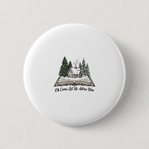 Badge Rond 5 Cm Oh Venez Adorons-Le Conception de livre de Noël_1