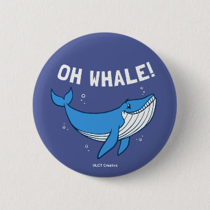 Badge Rond 5 Cm Oh Whale