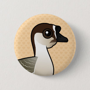 Badge Rond 5 Cm Oie chinoise de Birdorable