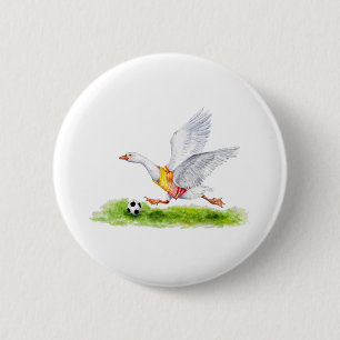 Badge Rond 5 Cm Oie de football