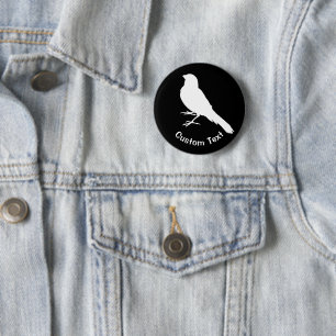 Badge Rond 5 Cm Oiseau canarien permanent