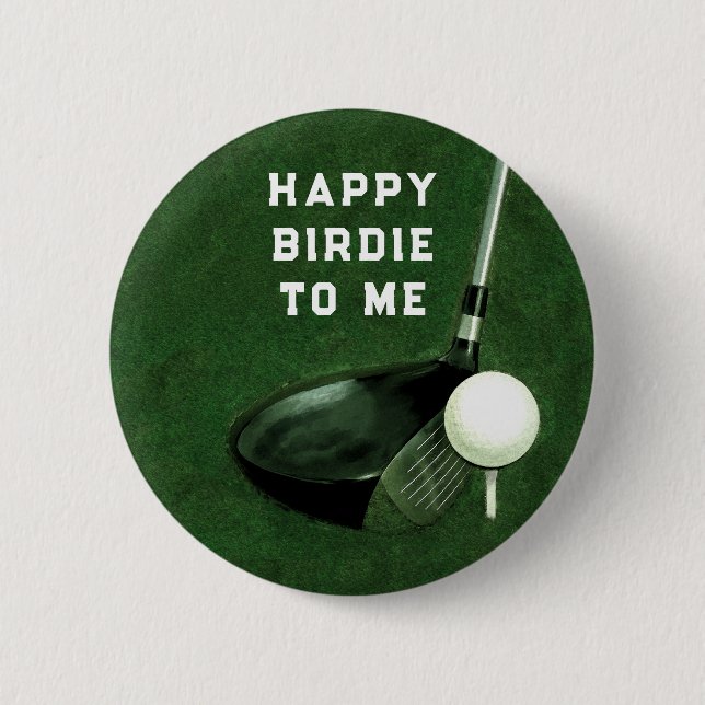 Badge Rond 5 Cm Oiseau de golf (Devant)