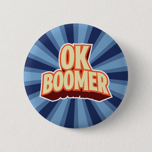 Badge Rond 5 Cm OK Boomer (Devant)