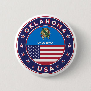 Badge Rond 5 Cm Oklahoma