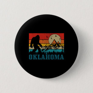 Badge Rond 5 Cm Oklahoma Bigfoot Montagnes Vintages Randonnée Camp