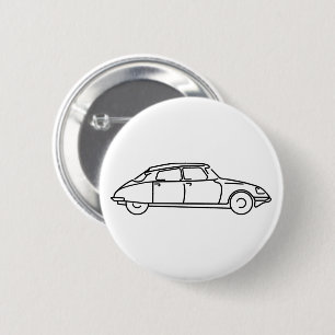 Badge Rond 5 Cm Oldtimer Citroen