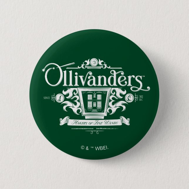 Badge Rond 5 Cm OLIVANDERS™ Makers of Fine Wands (Devant)