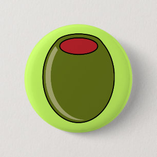 Badge Rond 5 Cm Olive verte