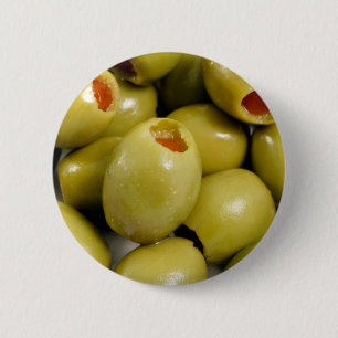 Badge Rond 5 Cm Olives vertes