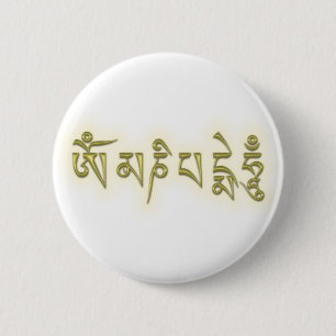 Badge Rond 5 Cm Om Mani Padme Hum