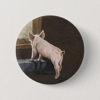 Badge Rond 5 Cm Ombre de porc