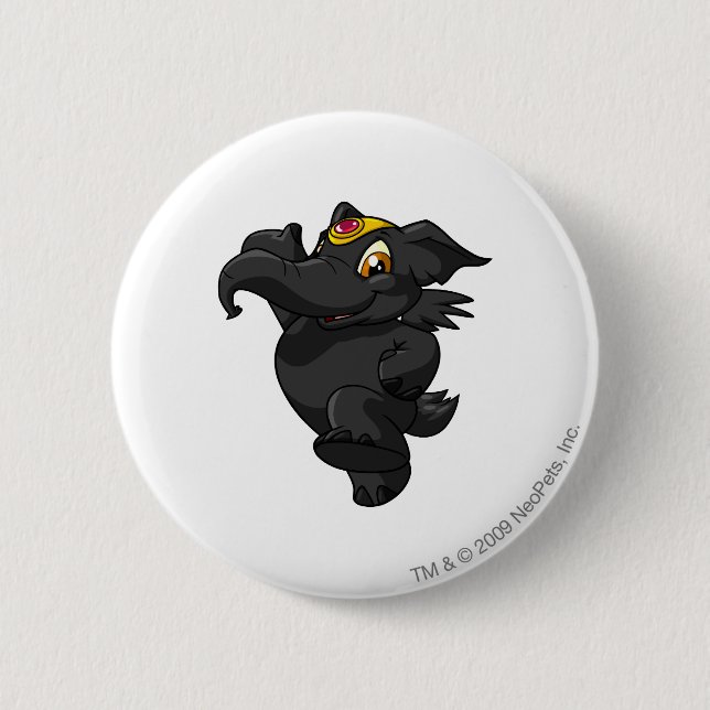 Badge Rond 5 Cm Ombre d'Elephante (Devant)