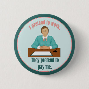 Badge Rond 5 Cm On fait semblant