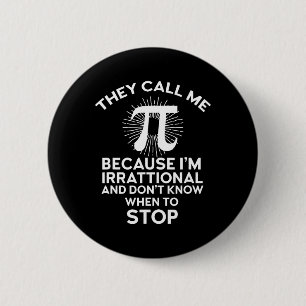 Badge Rond 5 Cm On M'Appelle Pi Funny Math Enseignant Geek 3.14 Pi