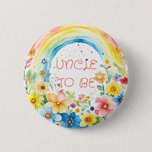 Badge Rond 5 Cm Oncle   Bouton Baby shower