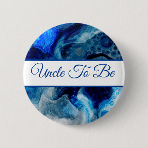 Badge Rond 5 Cm Oncle Bouton Baby shower du garçon