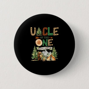 Badge Rond 5 Cm Oncle de l'unique campeur heureux pour son 1er ann