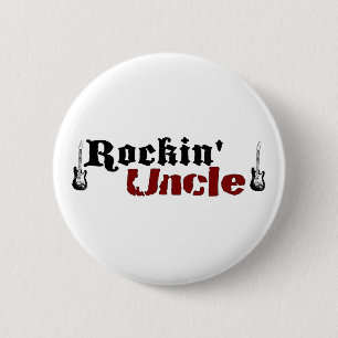 Badge Rond 5 Cm Oncle de Rockin