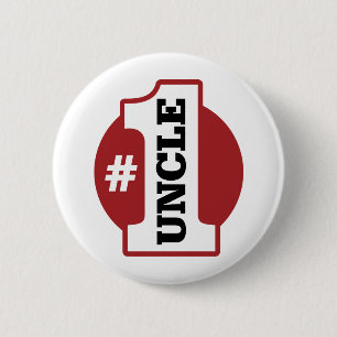 Badge Rond 5 Cm Oncle du numéro 1