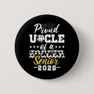 Badge Rond 5 Cm Oncle fier d'un senior de football diplômé en 2026