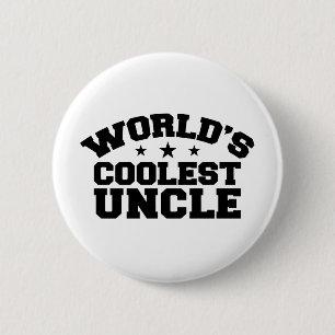 Badge Rond 5 Cm Oncle le plus cool du monde